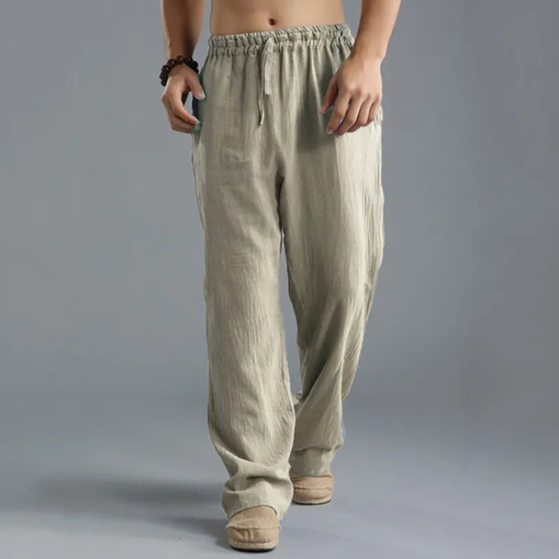 Kaelix | Men's casual loose-fitting breathable linen sweatpants