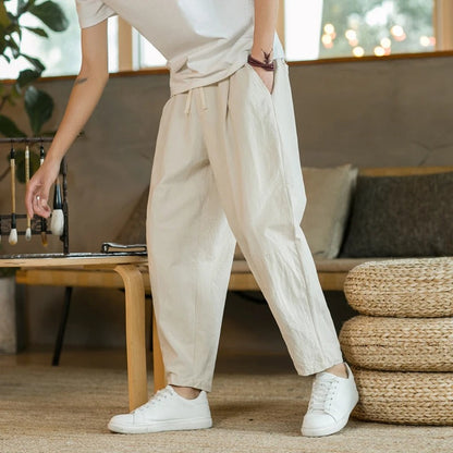 Dominique - Linen summer trousers